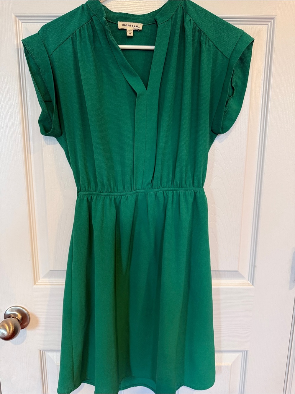 Monteau Emerald Green Midi Dress